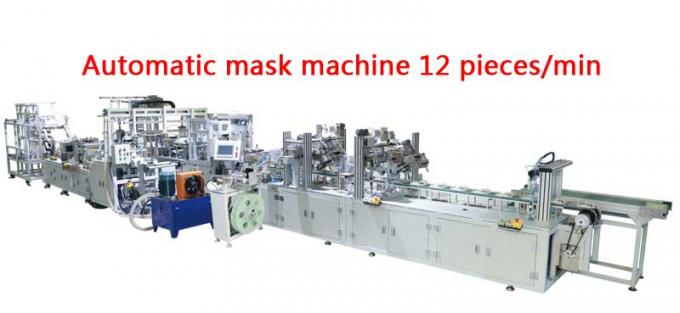 cadena de producción de fabricación automática de la máscara de la taza de la máquina mascarilla industrial de la taza de la máquina de la máscara de la taza máquina de la soldadura por puntos