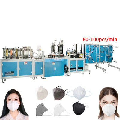 4 Ply N95 Mask Manufacturing Machine 15Kw Full Automatic 220V 380V